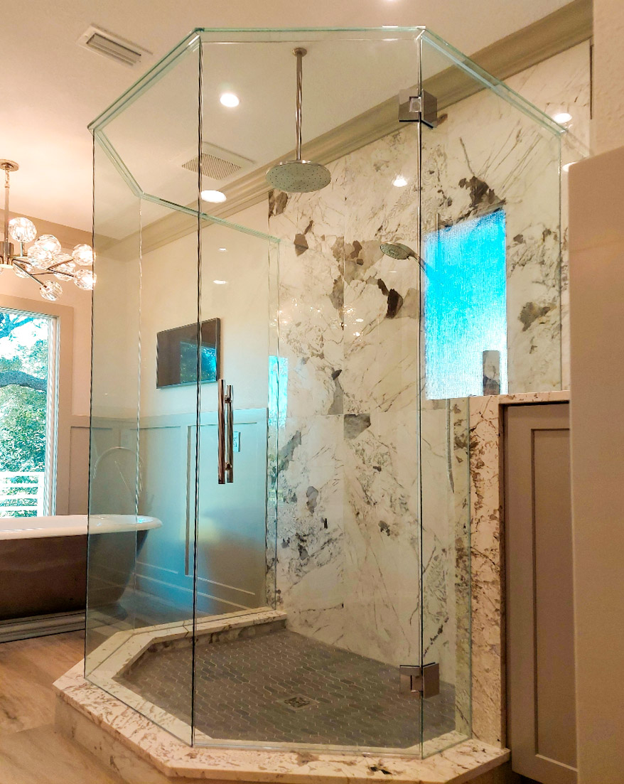 Clearwater Tampa Areas #1 Choice for Custom Glass Shower Doors