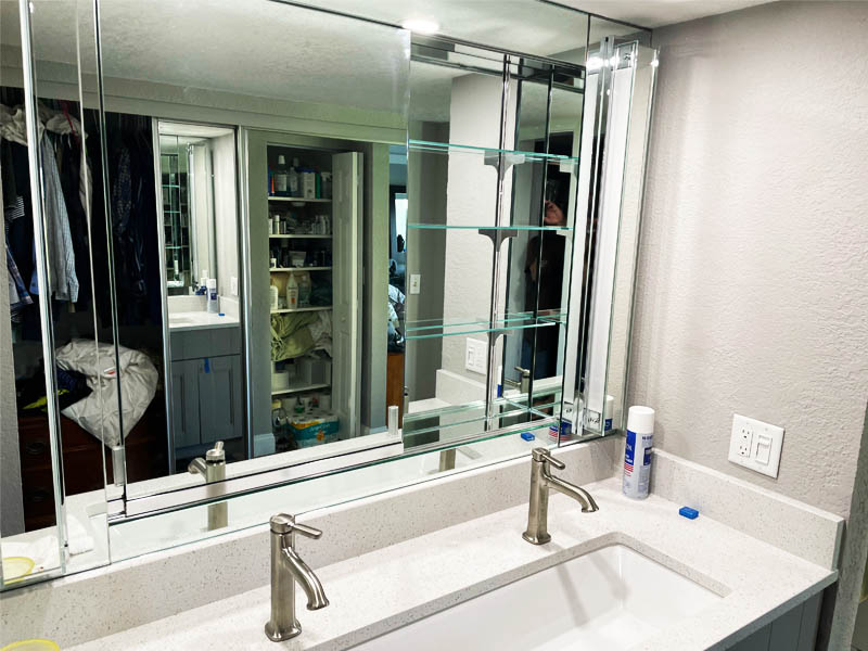 Custom Medicine Cabinet Vanity Mirror Install Clearwater